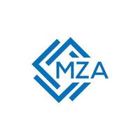 mza brief logo ontwerp Aan wit achtergrond. mza creatief cirkel brief logo concept. mza brief ontwerp. vector