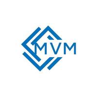 mvm brief logo ontwerp Aan wit achtergrond. mvm creatief cirkel brief logo concept. mvm brief ontwerp. vector