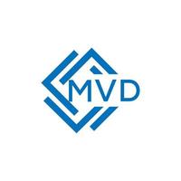 mvd brief logo ontwerp Aan wit achtergrond. mvd creatief cirkel brief logo concept. mvd brief ontwerp. vector