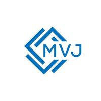 mvj brief logo ontwerp Aan wit achtergrond. mvj creatief cirkel brief logo concept. mvj brief ontwerp. vector