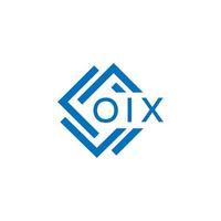 oix brief logo ontwerp Aan wit achtergrond. oix creatief cirkel brief logo concept. oix brief ontwerp. vector