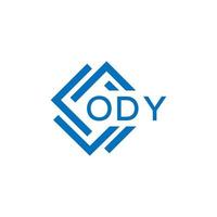 ody brief logo ontwerp Aan wit achtergrond. ody creatief cirkel brief logo concept. ody brief ontwerp. vector