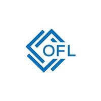 ofl brief logo ontwerp Aan wit achtergrond. ofl creatief cirkel brief logo concept. ofl brief ontwerp. vector