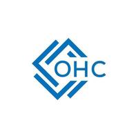 ohc brief logo ontwerp Aan wit achtergrond. ohc creatief cirkel brief logo concept. ohc brief ontwerp. vector