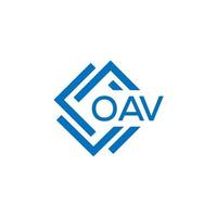 oav brief logo ontwerp Aan wit achtergrond. oav creatief cirkel brief logo concept. oav brief ontwerp. vector