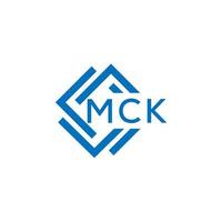 mck brief logo ontwerp Aan wit achtergrond. mck creatief cirkel brief logo concept. mck brief ontwerp. vector