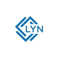 lyn brief logo ontwerp Aan wit achtergrond. lyn creatief cirkel brief logo concept. lyn brief ontwerp. vector