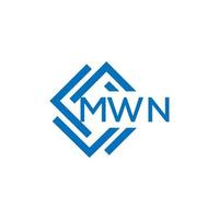 mwn brief logo ontwerp Aan wit achtergrond. mwn creatief cirkel brief logo concept. mwn brief ontwerp. vector