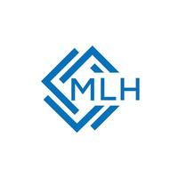 mlh brief logo ontwerp Aan wit achtergrond. mlh creatief cirkel brief logo concept. mlh brief ontwerp. vector