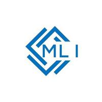 mli brief logo ontwerp Aan wit achtergrond. mli creatief cirkel brief logo concept. mli brief ontwerp. vector