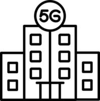 5g hoofdkantoor vector icoon