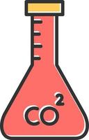 koolstof dioxide vector icoon