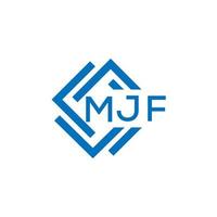 mjf brief logo ontwerp Aan wit achtergrond. mjf creatief cirkel brief logo concept. mjf brief ontwerp. vector