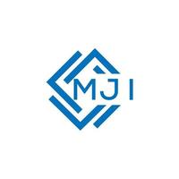 mji brief logo ontwerp Aan wit achtergrond. mji creatief cirkel brief logo concept. mji brief ontwerp. vector