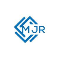 mjr brief logo ontwerp Aan wit achtergrond. mjr creatief cirkel brief logo concept. mjr brief ontwerp. vector