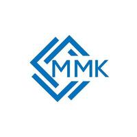 mmk brief logo ontwerp Aan wit achtergrond. mmk creatief cirkel brief logo concept. mmk brief ontwerp. vector