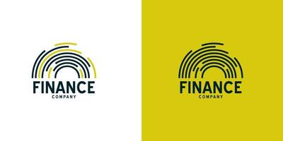 financiën bedrijf modern logo vector