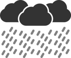 zwaar regen vector icoon