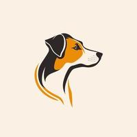 hond hoofd huisdier symbool - gaming hond logo elegant element voor merk - abstract icoon symbolen vector