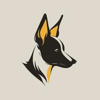 hond hoofd huisdier symbool - gaming hond logo elegant element voor merk - abstract icoon symbolen vector