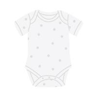 tekening stippel baby bodysuit vector