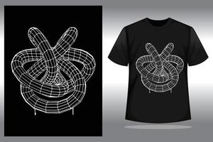 vector illustratie van een abstract t-shirt ontwerp, geschikt voor uw bedrijf t-shirt ontwerp