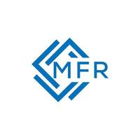 mfr brief logo ontwerp Aan wit achtergrond. mfr creatief cirkel brief logo concept. mfr brief ontwerp. vector