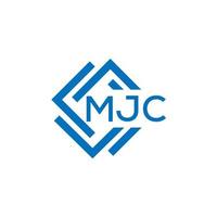 mjc brief logo ontwerp Aan wit achtergrond. mjc creatief cirkel brief logo concept. mjc brief ontwerp. vector