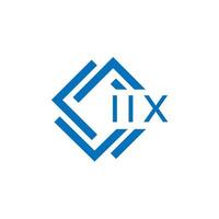 iix brief logo ontwerp Aan wit achtergrond. iix creatief cirkel brief logo concept. iix brief ontwerp. vector