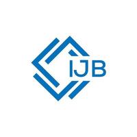 ijb brief logo ontwerp Aan wit achtergrond. ijb creatief cirkel brief logo concept. ijb brief ontwerp. vector