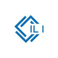 ili brief logo ontwerp Aan wit achtergrond. ili creatief cirkel brief logo concept. ili brief ontwerp. vector