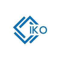 iko brief logo ontwerp Aan wit achtergrond. iko creatief cirkel brief logo concept. iko brief ontwerp. vector