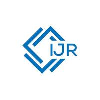 ijr brief logo ontwerp Aan wit achtergrond. ijr creatief cirkel brief logo concept. ijr brief ontwerp. vector