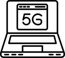 5g Onderzoek vector icoon