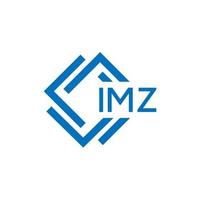 imz brief logo ontwerp Aan wit achtergrond. imz creatief cirkel brief logo concept. imz brief ontwerp. vector