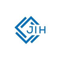 jiho brief logo ontwerp Aan wit achtergrond. jiho creatief cirkel brief logo concept. jiho brief ontwerp. vector