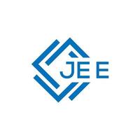 jee brief logo ontwerp Aan wit achtergrond. jee creatief cirkel brief logo concept. jee brief ontwerp. vector