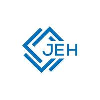 jeh brief logo ontwerp Aan wit achtergrond. jeh creatief cirkel brief logo concept. jeh brief ontwerp. vector