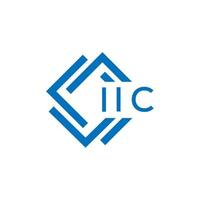 iic brief logo ontwerp Aan wit achtergrond. iic creatief cirkel brief logo concept. iic brief ontwerp. vector