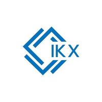 ikx brief logo ontwerp Aan wit achtergrond. ikx creatief cirkel brief logo concept. ikx brief ontwerp. vector