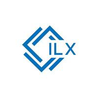 ilx brief logo ontwerp Aan wit achtergrond. ilx creatief cirkel brief logo concept. ilx brief ontwerp. vector