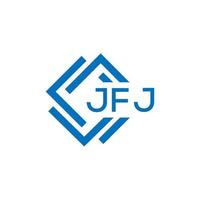 jfj brief logo ontwerp Aan wit achtergrond. jfj creatief cirkel brief logo concept. jfj brief ontwerp. vector