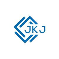 jkj brief logo ontwerp Aan wit achtergrond. jkj creatief cirkel brief logo concept. jkj brief ontwerp. vector