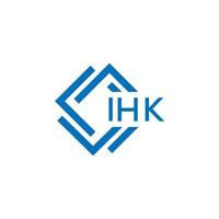 ihk brief logo ontwerp Aan wit achtergrond. ihk creatief cirkel brief logo concept. ihk brief ontwerp. vector