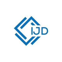 ijd brief logo ontwerp Aan wit achtergrond. ijd creatief cirkel brief logo concept. ijd brief ontwerp. vector