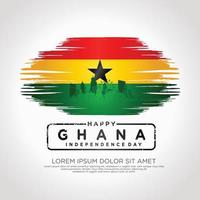 Ghana onafhankelijkheid dag groet kaart sjabloon vector