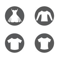 kleding logo afbeeldingen illustratie set vector