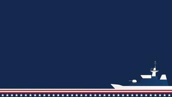 ons marinier corps verjaardag achtergrond met kopiëren ruimte Oppervlakte. blauw achtergrond ons vlag. gebruik makend van sterren, rood en wit strepen. vector illustratie