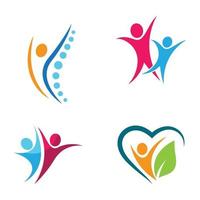 wellness logo afbeeldingen ontwerpset
