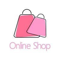 online winkel zak logo idee vector